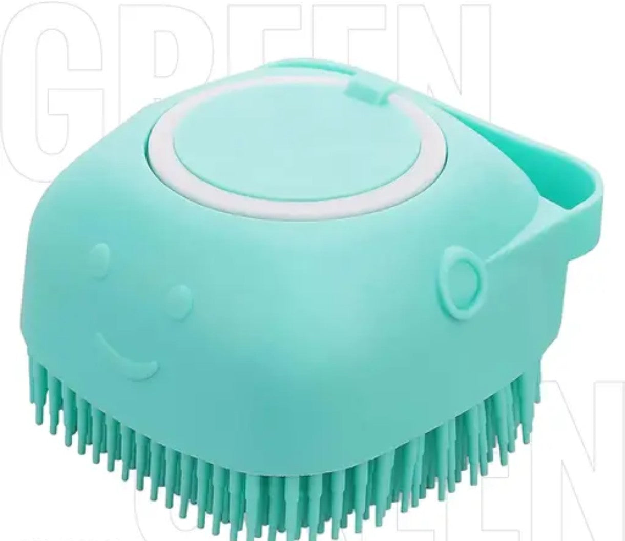 Silicon soap dispenser bath scrubber